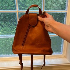 Genuine Leather Small Backpack